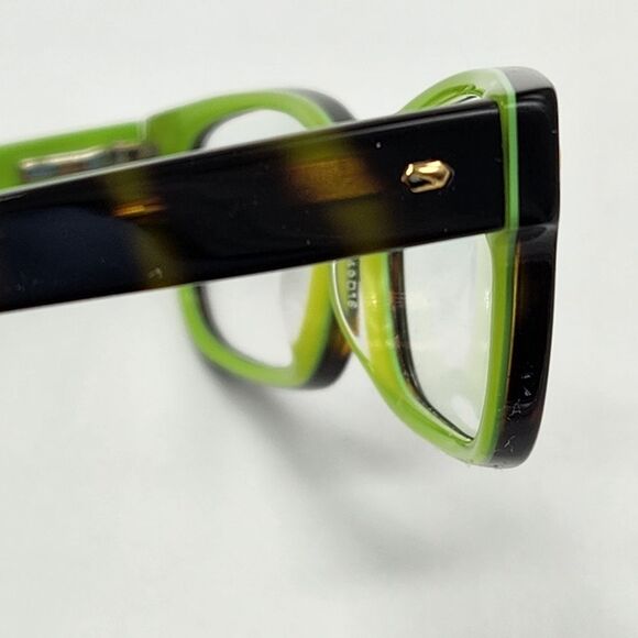 💜Kate Spade Brown & Lime Green "LucyAnn" Eyeglasses W/Hardshell Case - Picture 9 of 15